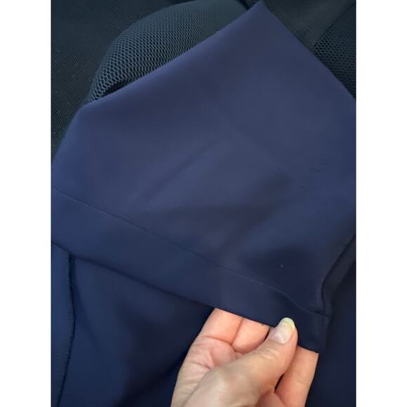 Bronx & Banco Formal Off-Shoulder Tulip Dress in Navy Blue Size 6 High Low Hem - Picture 12 of 14